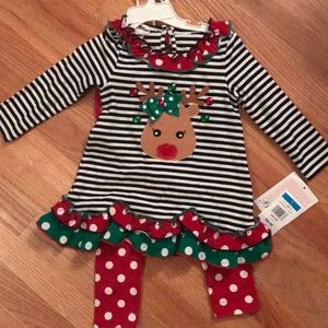Christmas outfit. 2 piece set.